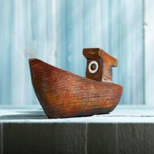 small wooden fishing boat