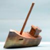 wooden fishing boat ornament